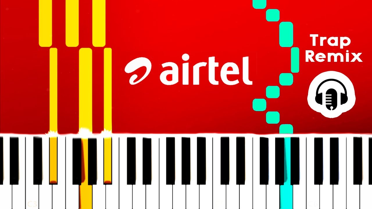 Airtel Ringtone Trap Remix Piano Notes | Airtel Ringtone Easy Piano Notes