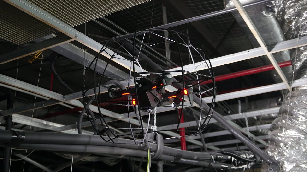 Lumicopter Ceiling Inspection with Drone