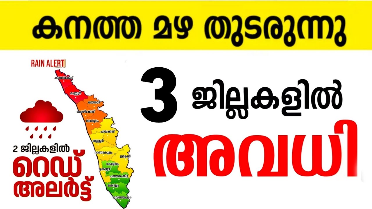 🛑Holiday Tomorrow⁉️ Kerala Rain | Tomorrow School Holiday News Malayalam Today | School Leave New...