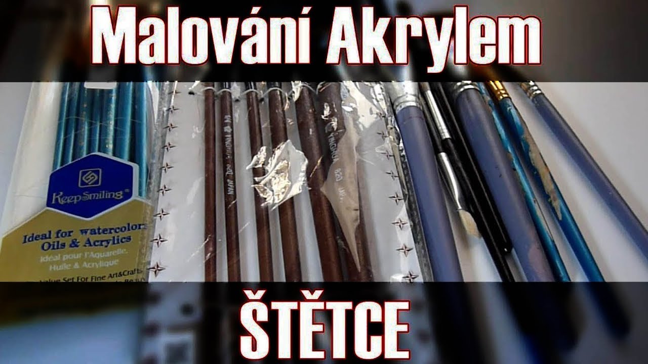 Štětce pro malování akrylem