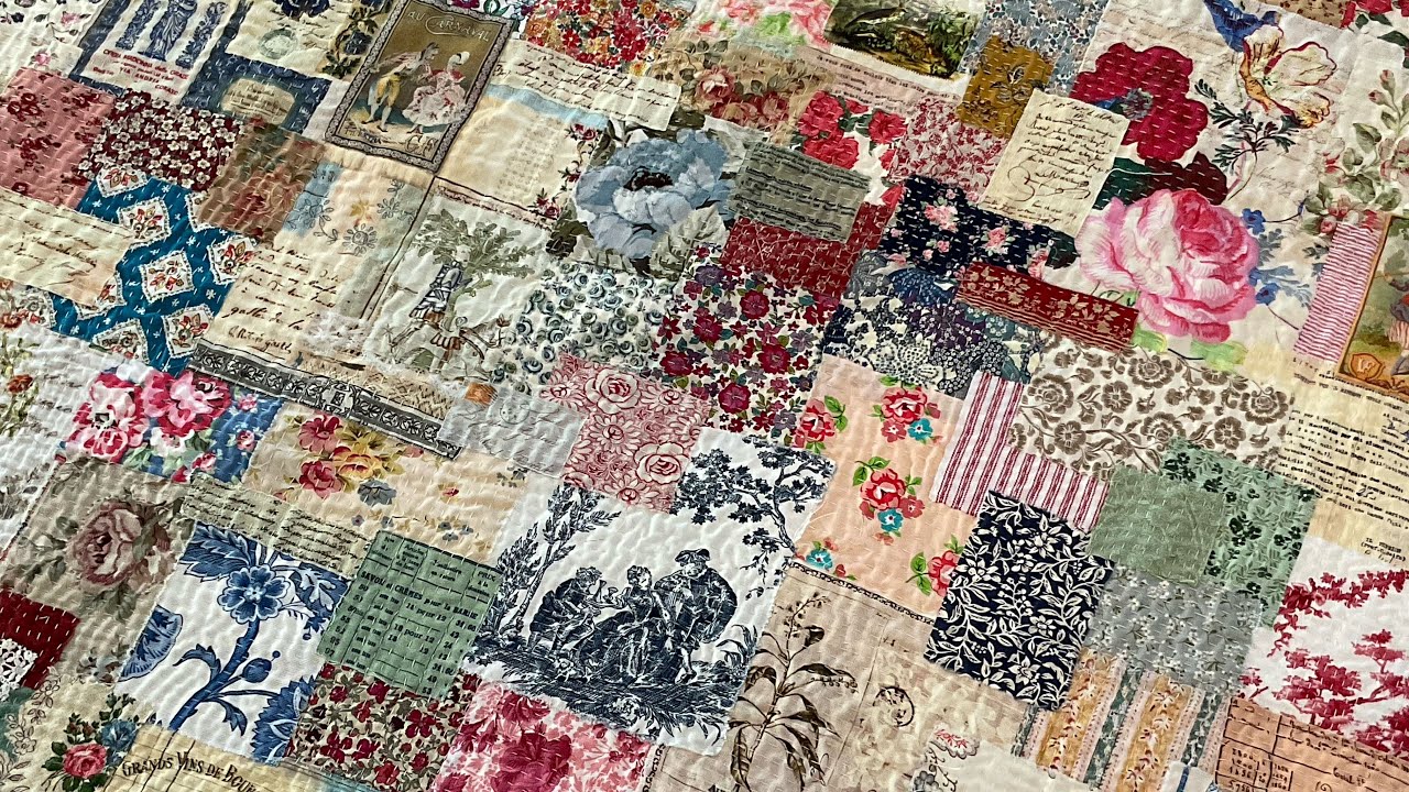 Part 24 FINISHED #thejustbecausequilt #fabricbyroxycreationsprojectideas #slowstitch