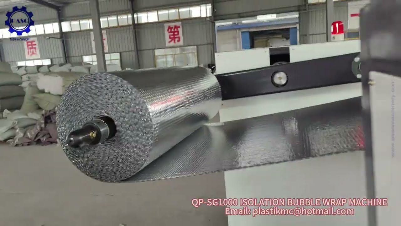 1000mm seven layers double bubble aluminium foil laminated isolation wrap making machine