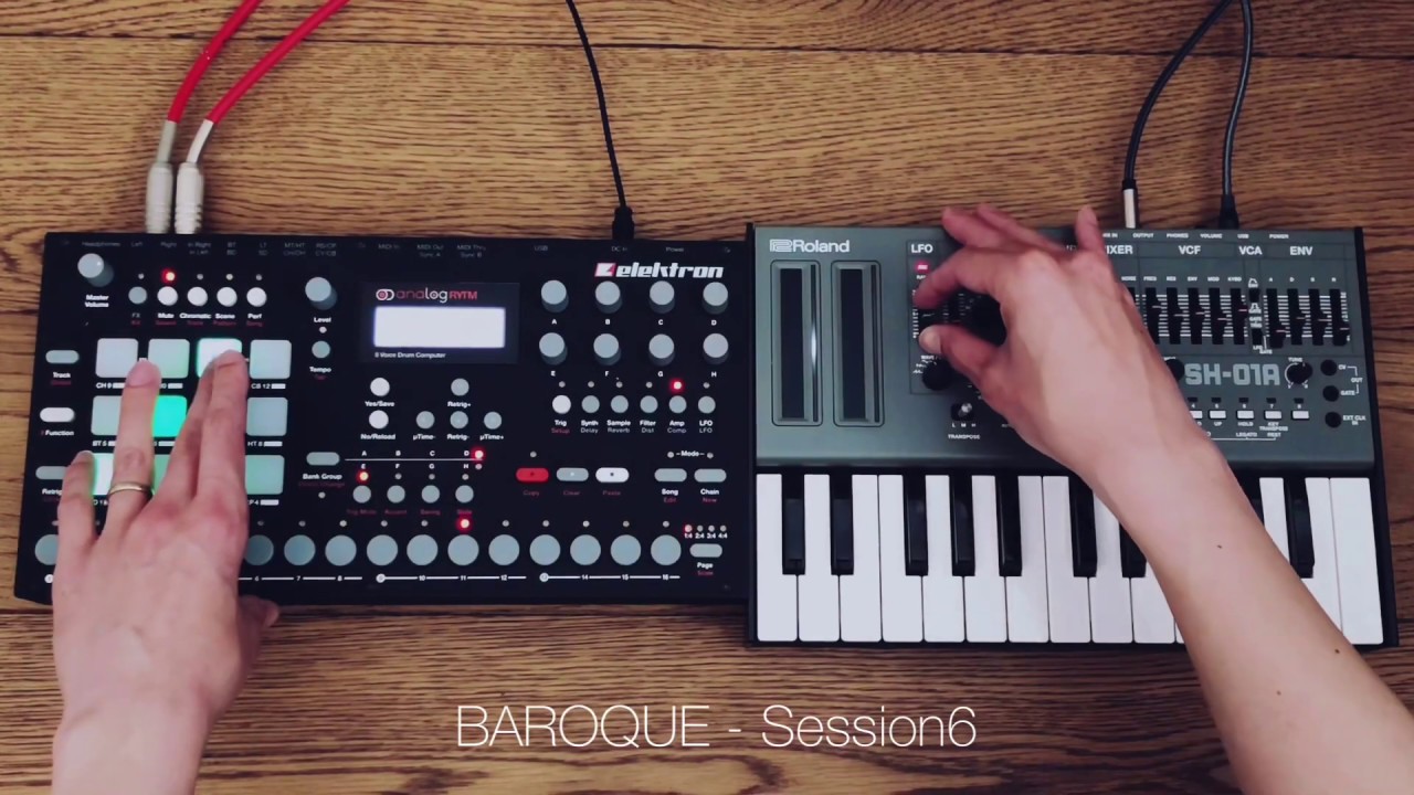 BAROQUE - Session6 Elektron Analog rytm Roland sh-01 Techno EBM Industrial