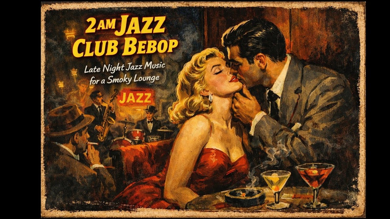2AM Jazz Club Bebop 🌃 Smoky Bebop Jazz Lounge — Late Night Background Music