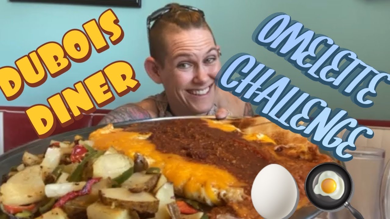 DUBOIS DINER MASSIVE OMELET CHALLENGE | WOMAN VS FOOD | BREAKFAST OF CHAMPIONS