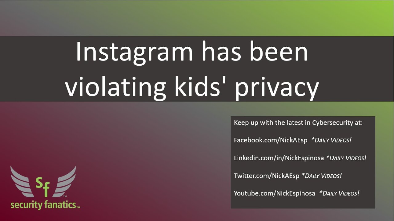 Instagram has been violating kids' privacy