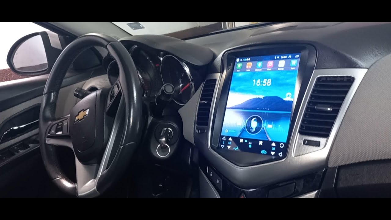 Chevrolet Cruze 2011 Установка Android мультимедиа Tesla Style