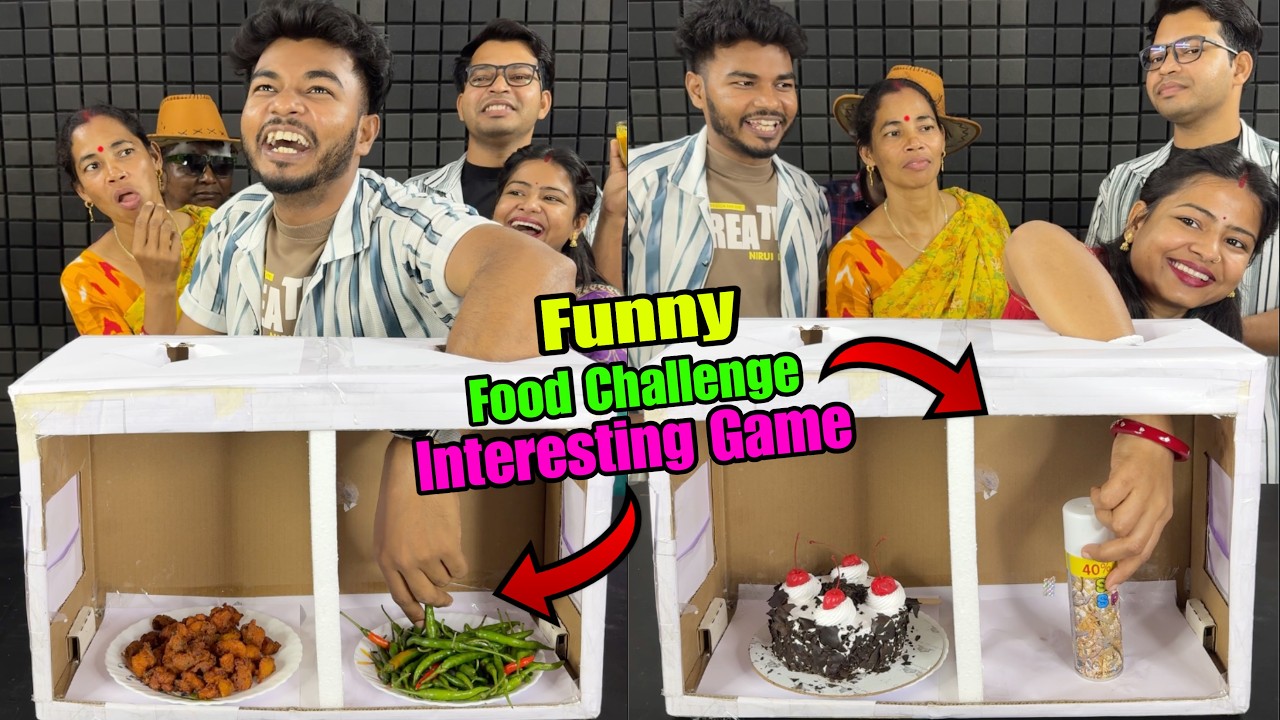 Funny Food Challenge Game Left Right