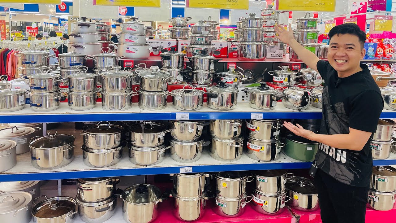 SIÊU THỊ CHÍNH GỐC VIỆT Ngập Tràn Gia Dụng Xịn Nồi Đất, Chảo Gan , INox Rẻ