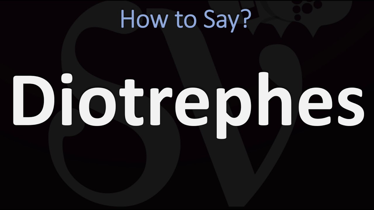 How to Pronounce Diotrephes? (CORRECTLY)
