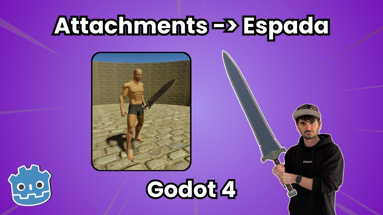 Como usar ESPADA em personagens 3D - Godot 4