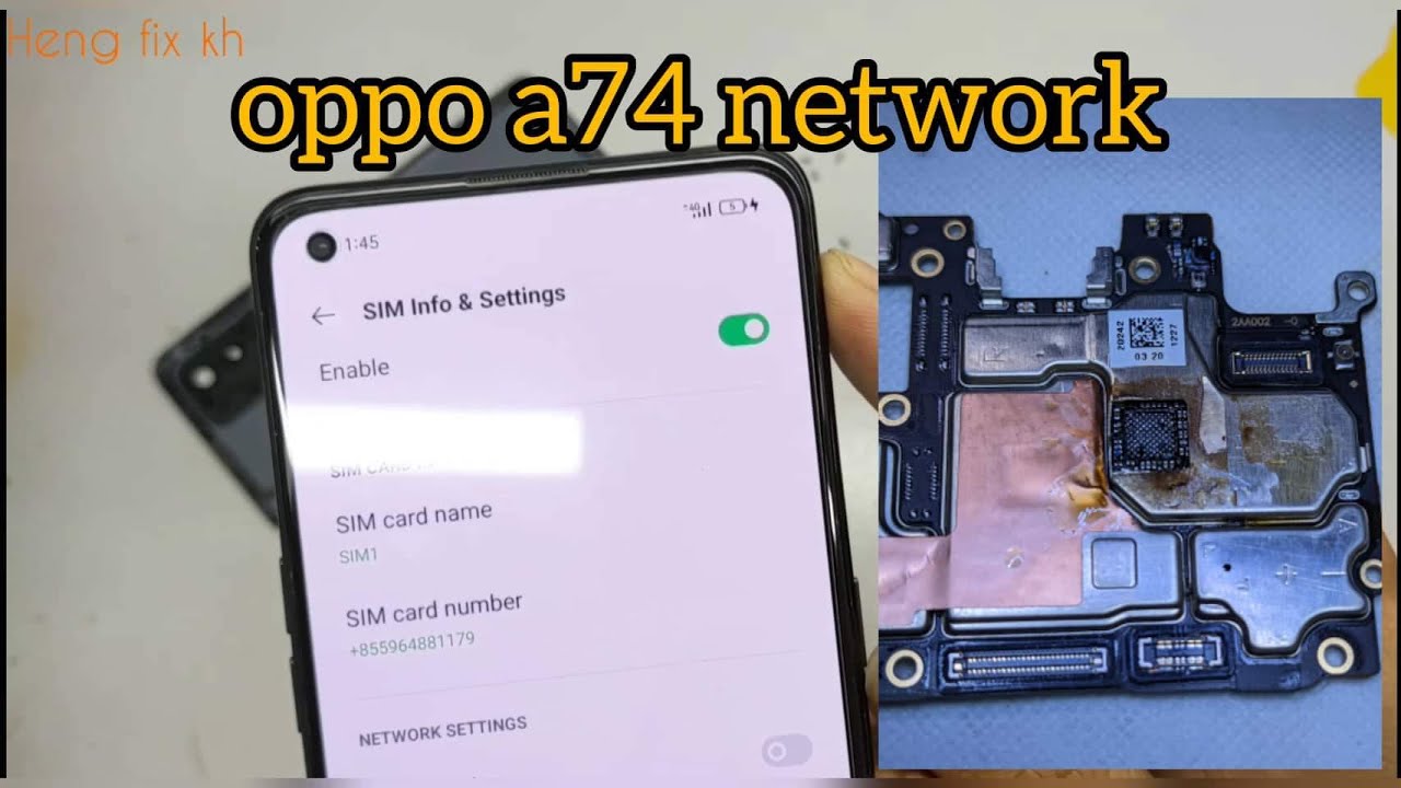 Oppo a74 network problem  no service  no network coverage 100 % solution by Heng fix kh