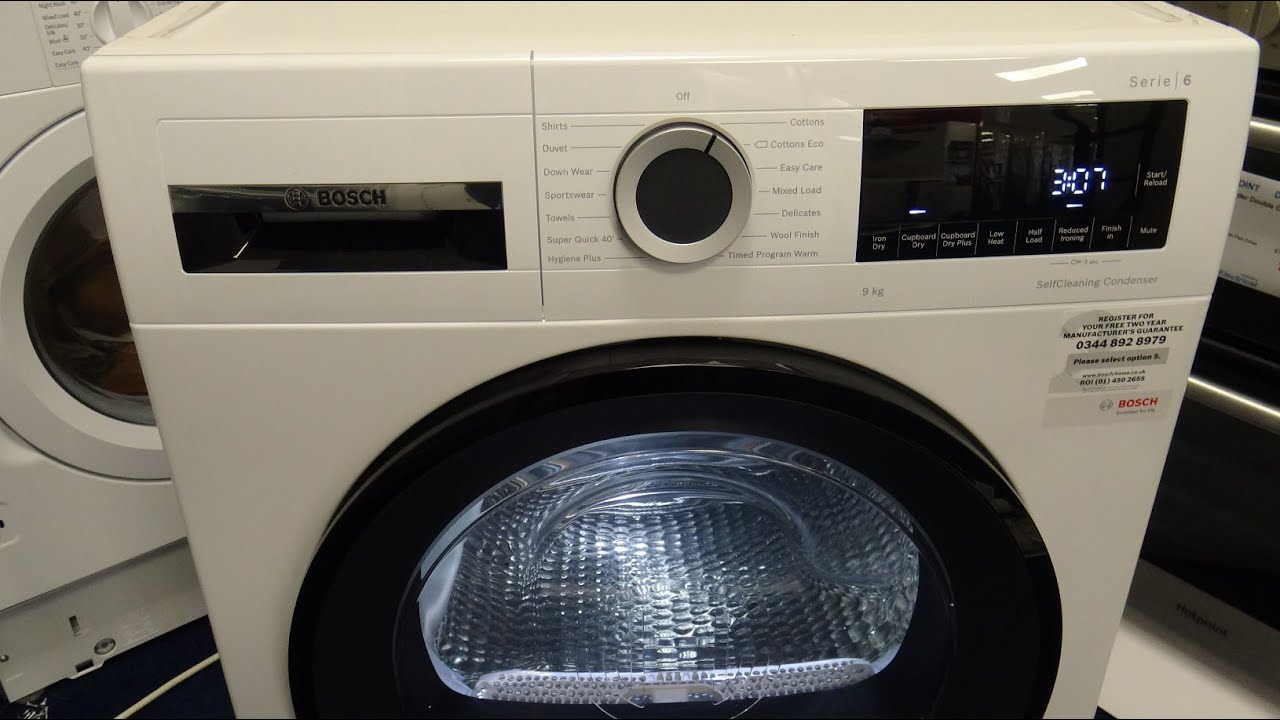 Конденсаторная сушильная машина Bosch WQG24509GB с тепловым насосом (9 кг)