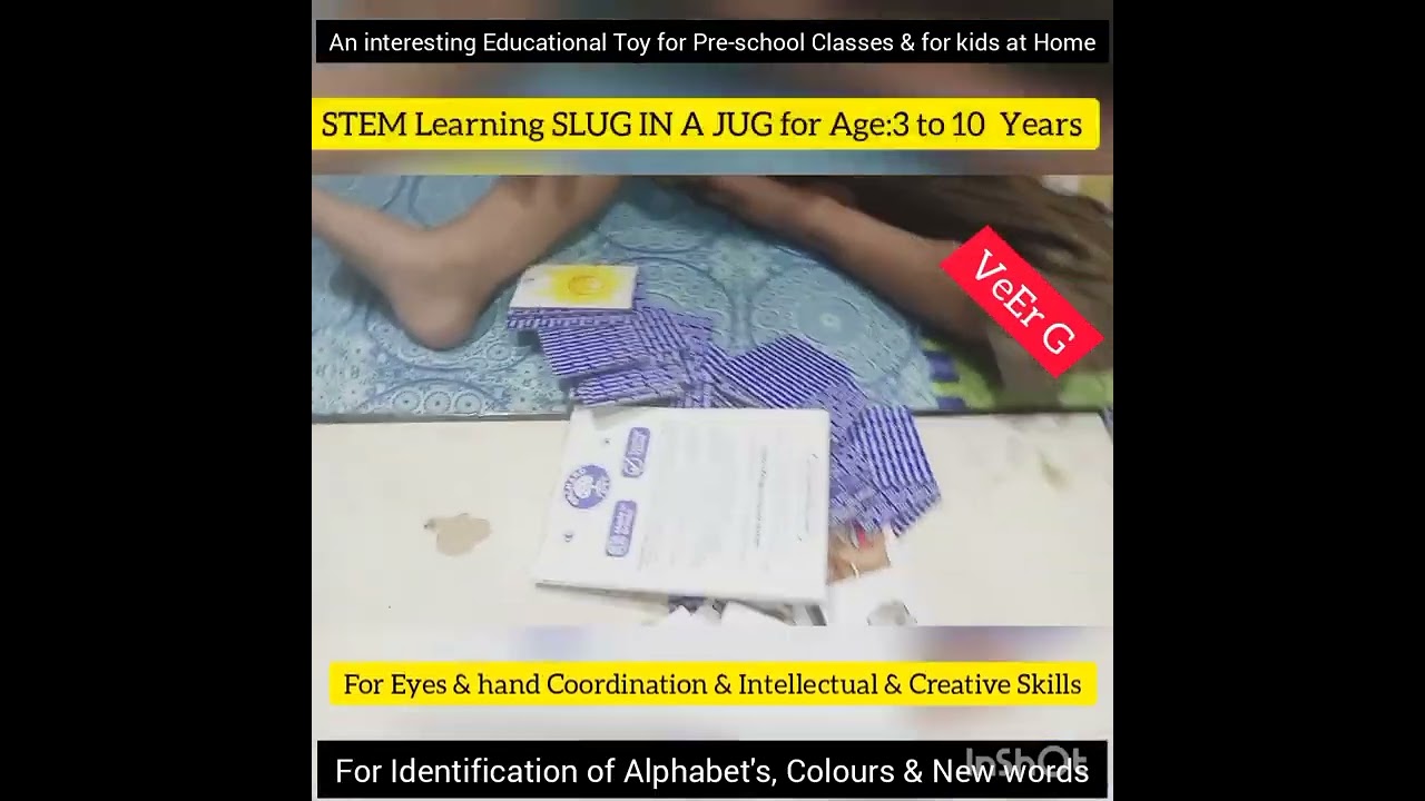 SLUG IN A JUG (PUZZLE CARDS/Educational Toys)