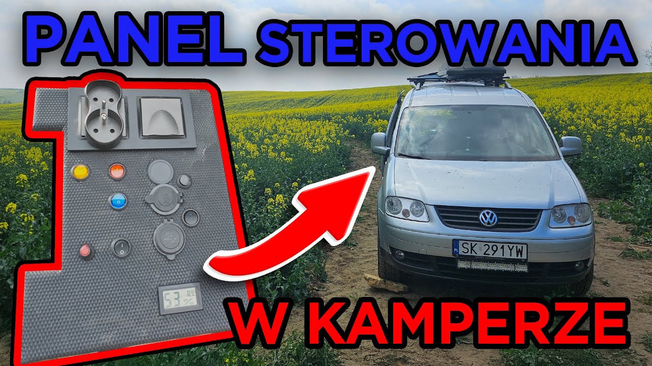 PANEL STEROWANIA na budżecie w KAMPERZE