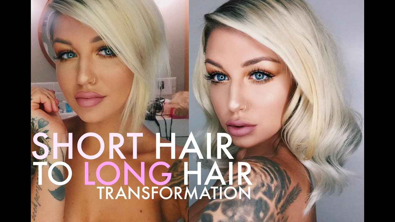 SHORT TO LONG HAIR TRANSFORMATION!