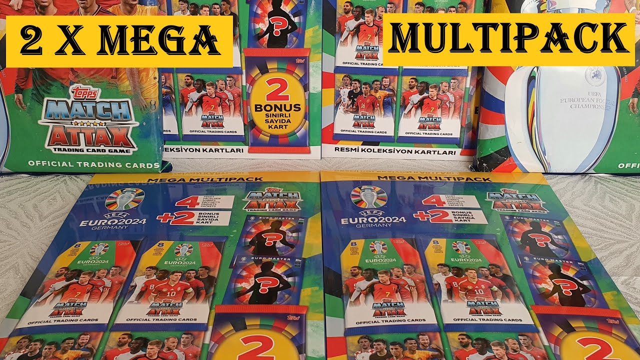UEFA EURO 2024 ! 2 x Mega Multipack ! Topps Match Attax Cards | [TR] Uefa Euro 2024 Almanya Kartları