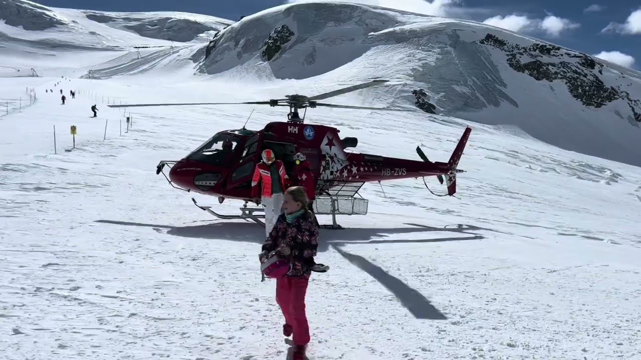 Zermatt 2023 SKI Alex Heimbach Air Zermatt Flug Matterhorn Testa Grigia  Gopro