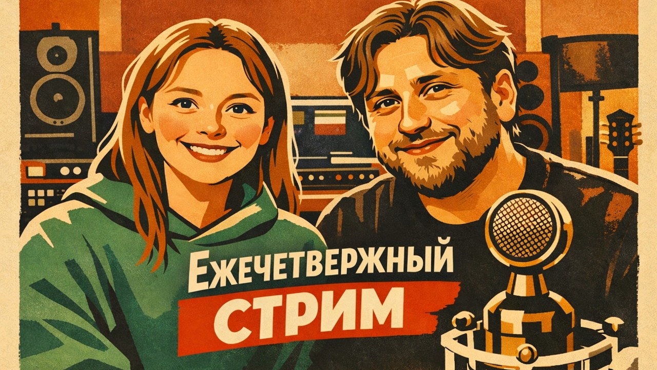 ЕЖЕ Четвержный стрим Даши и Саши из студии!