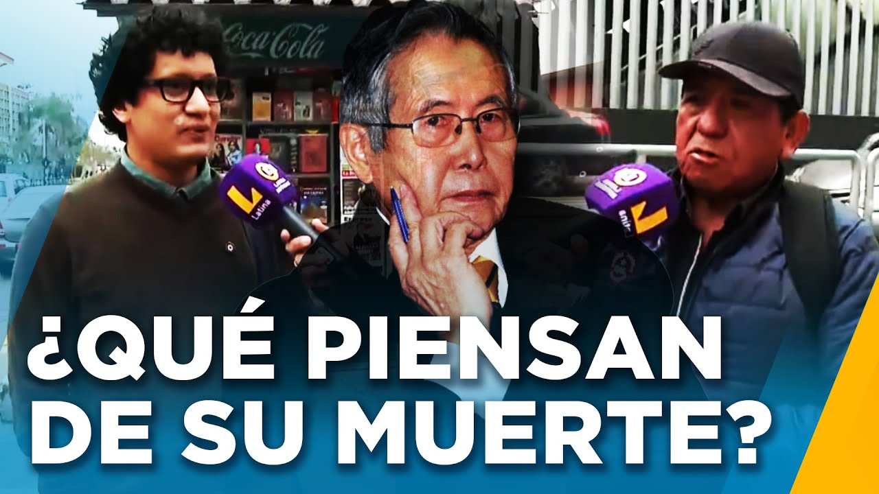 Peruanos reaccionan a la muerte de Alberto Fujimori: Posturas divididas en calles de Lima