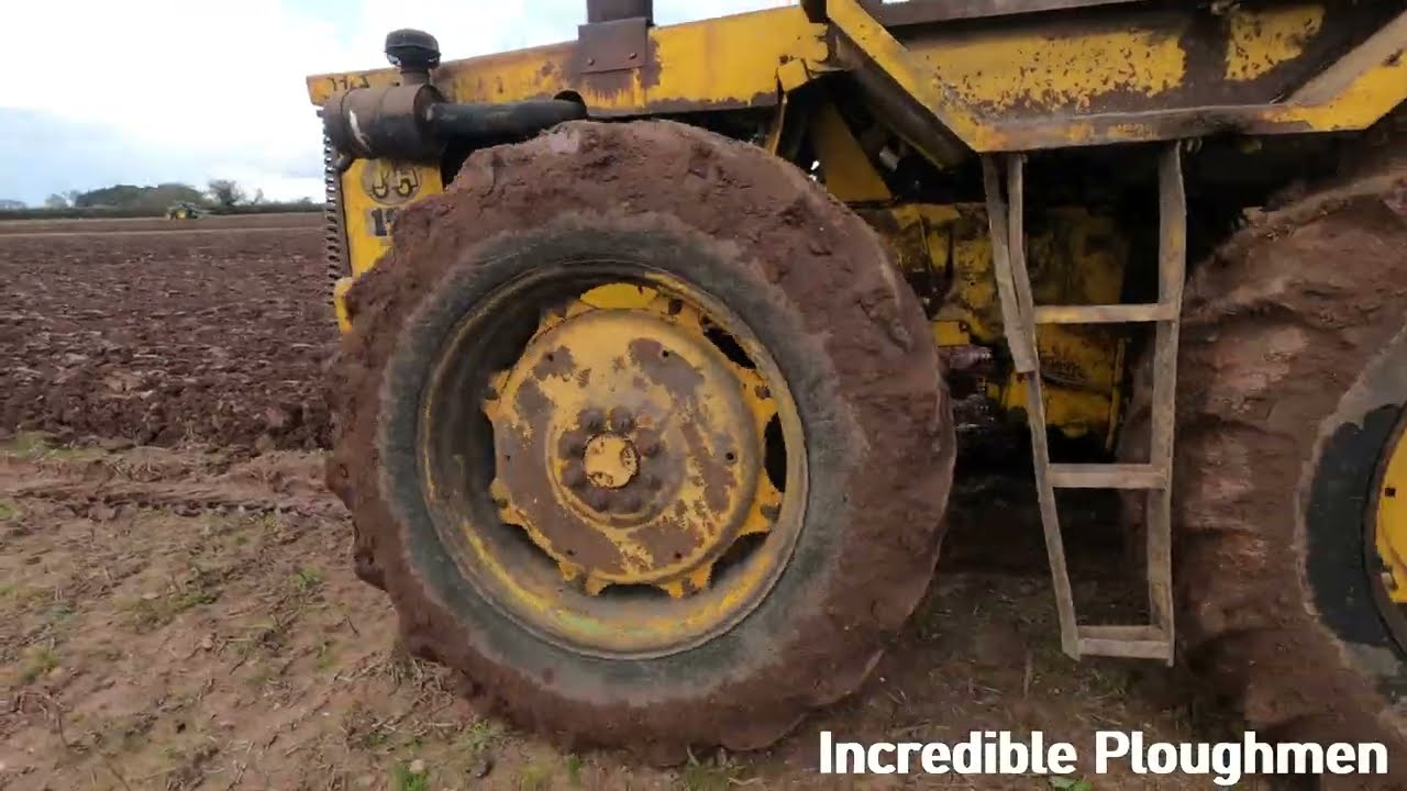 1979 Muir-Hill 121 Series II 6.2 Litre 6-Cyl Diesel 4WD tractor (120 HP) with Lemken 3 Furrow Plough