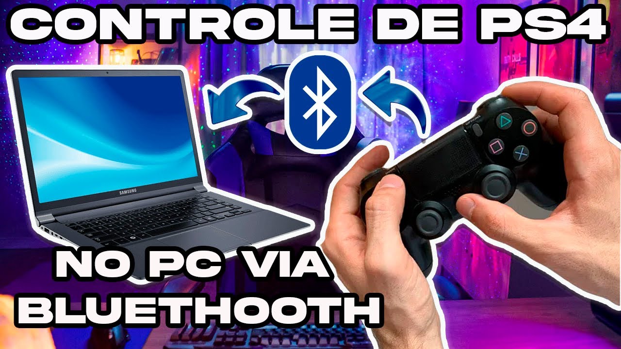 Como Conectar controle de “PS4” no PC Via BLUETOOTH ( passo a passo)