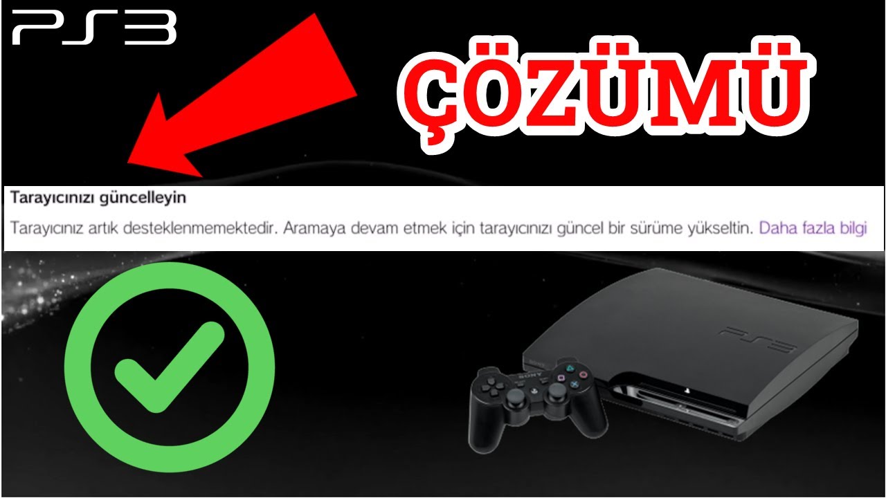PS3 Tarayıcınızı Güncelleyin Hatası Çözümü #ps3 #ps3browser #ps3google
