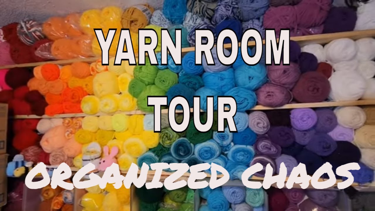 Yarn Room Tour * Unfinished Projects * Crochet Plans * Organized Chaos