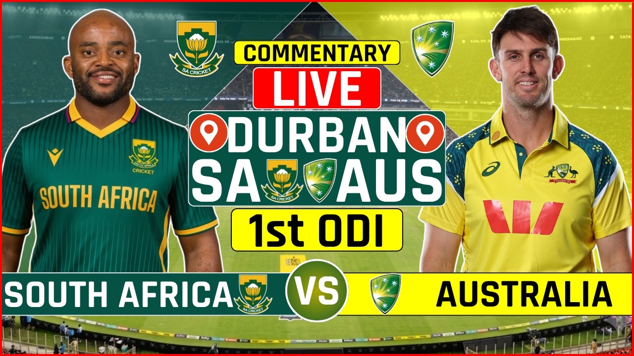 South Africa vs Australia 1st ODI Live Score | SA vs AUS 1st ODI Live Audio Commentary