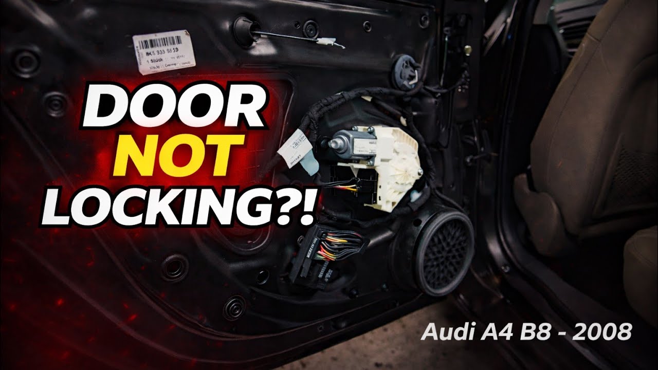 Audi A4 B8 Rear Door Lock Replacement + Door Panel Removal