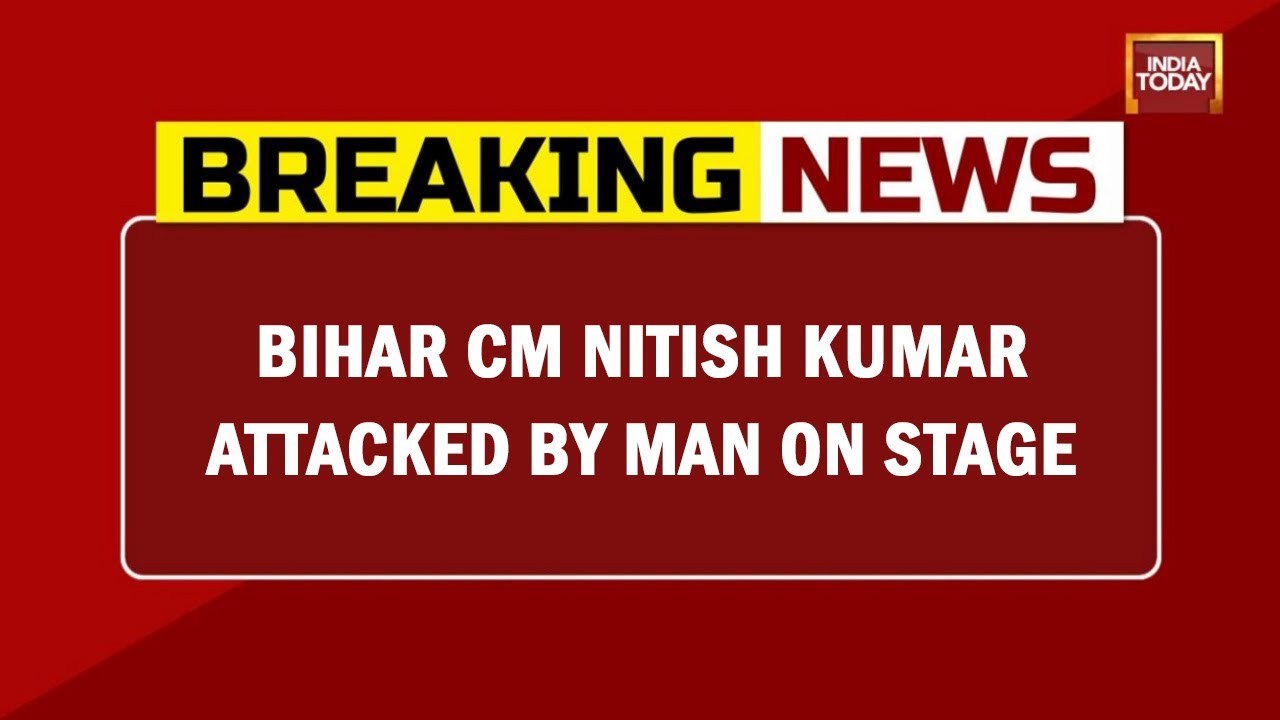 Man Attacks Bihar CM Nitish Kumar During Event At His Hometown, Held | Breaking News