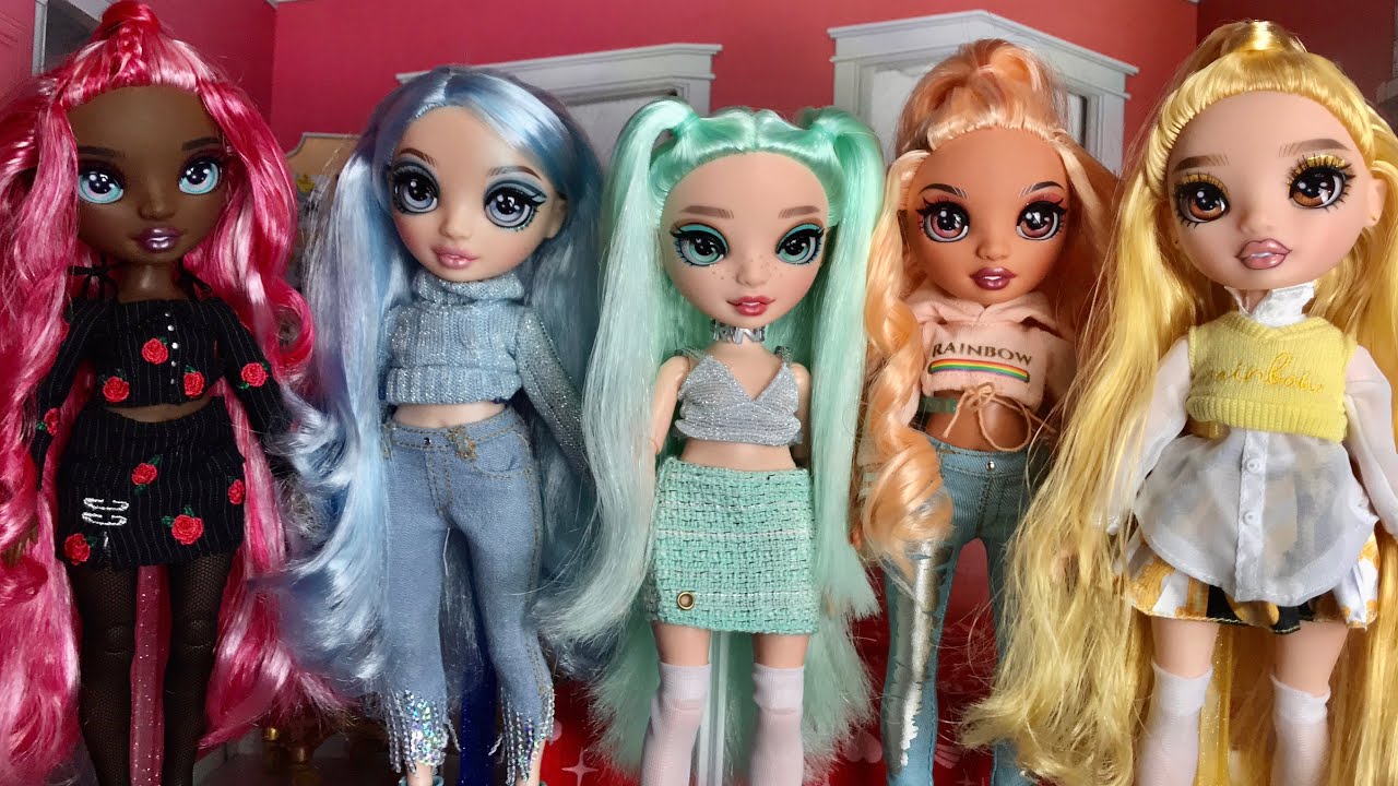 Styling my series 3 Rainbow High dolls!! New hairstyles and outfits.