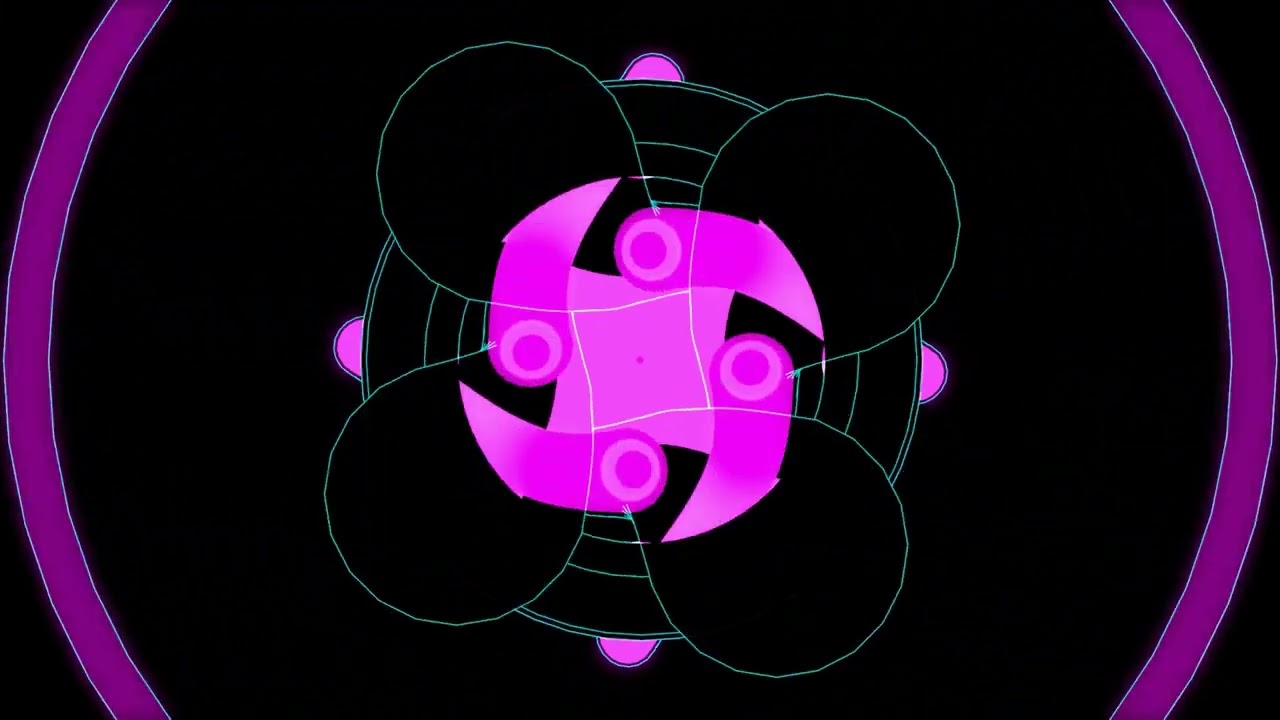 4-Hour Hypnotic Neon VJ Loop | Psychedelic Visuals in Pink and Black for DJs & Events
