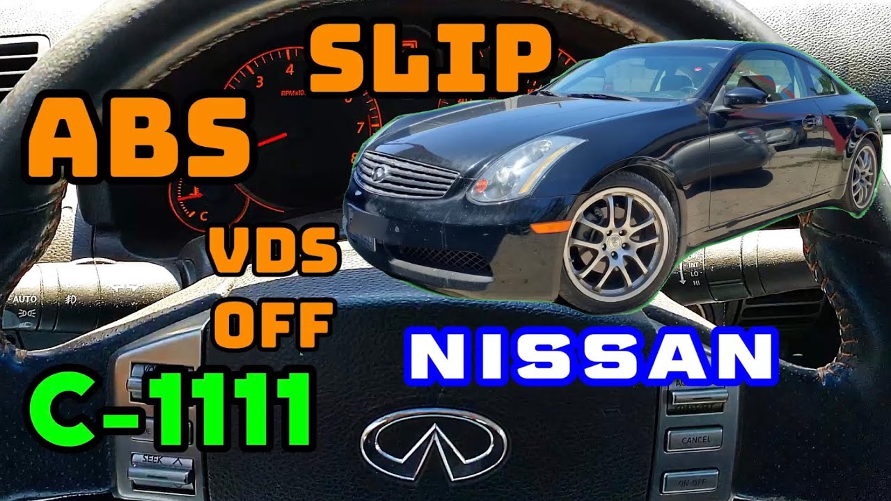 Nissan 350Z, G35 Luz ABS, VDC, SLIP, C1111, Infiniti G35 Descargada Batería