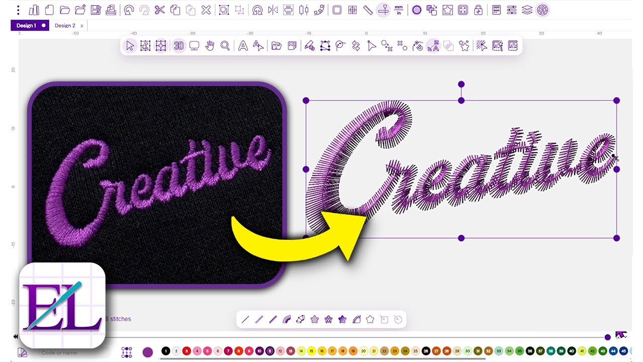 How to Digitize a Logo for Machine Embroidery | Embroidery for Beginners