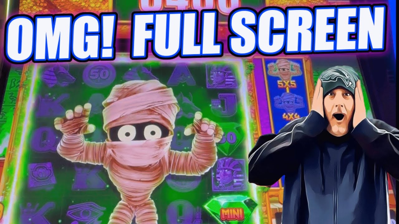 OMG MO MUMMY Игровой автомат с полным экраном. Бонус. Когда мы играли в него в первый раз, мы выи...