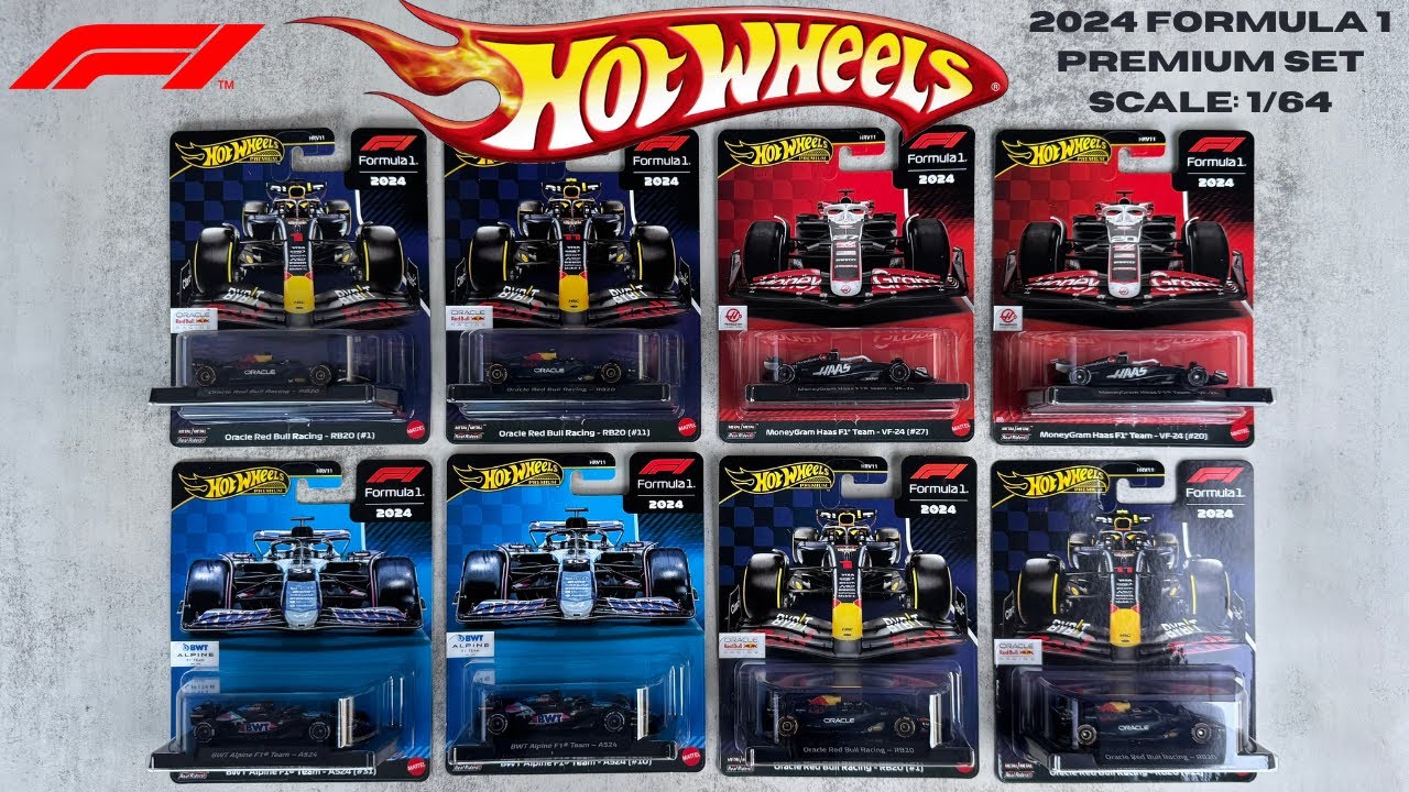 HD Miniature 2024 Hot Wheels Formula 1 Premium Case Unboxing &ndash; Full Set Review