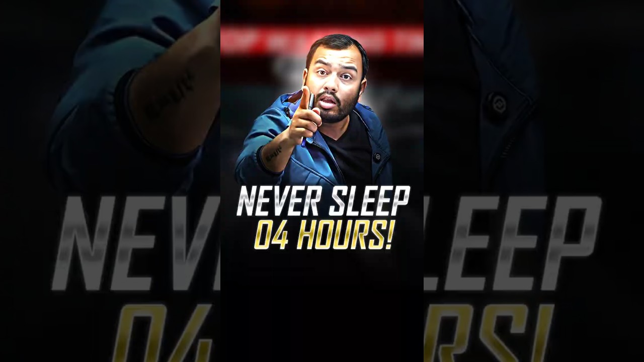 Never Sleep 04 Hrs if You Study🙏