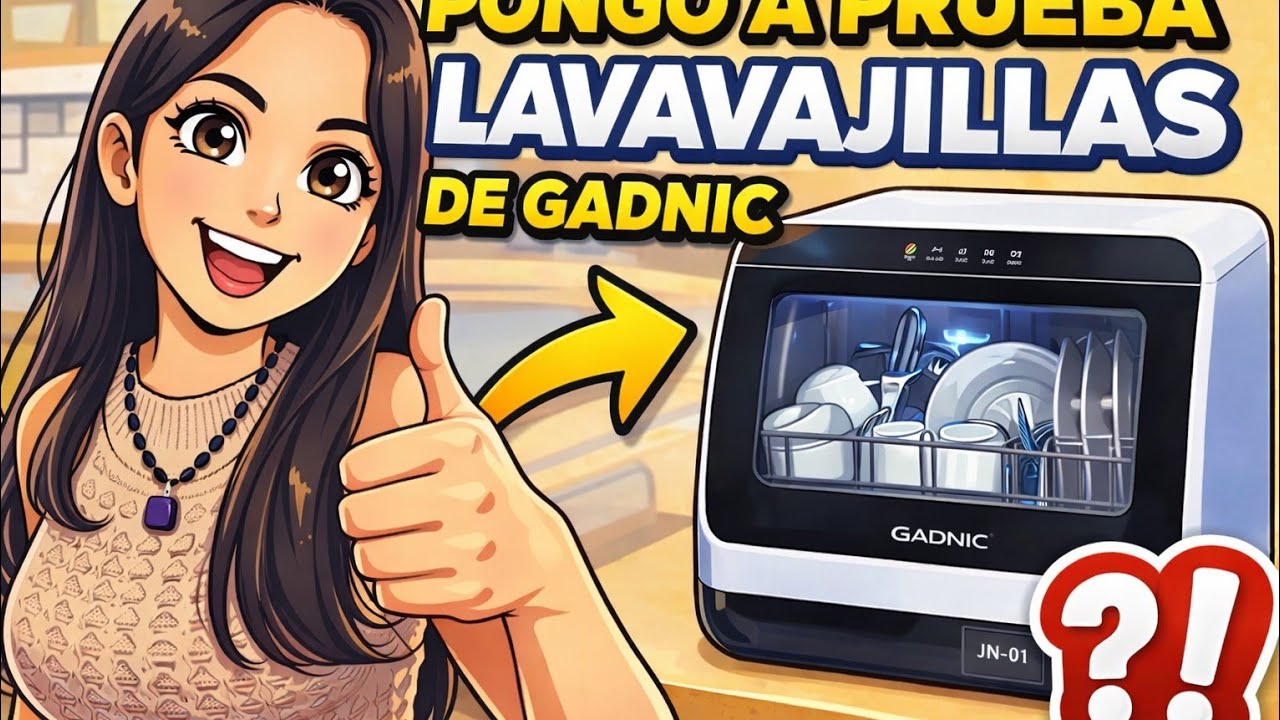Probando lavavajillas de mesada Gadnic
