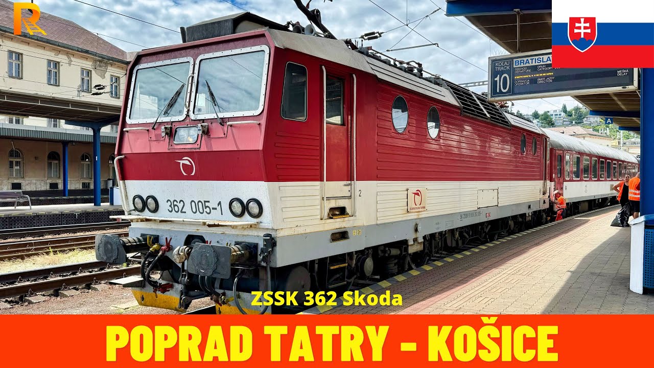 Cab Ride Poprad Tatry - Košice (Bratislava - Košice - 3/3, Slovakia) train driver's view 4K