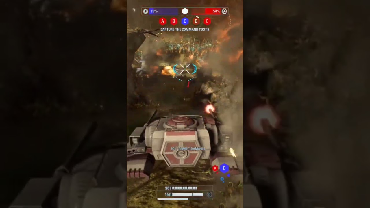 1 Republic Tank vs 2 AATs who wins? #starwars #battlefront2 #shorts