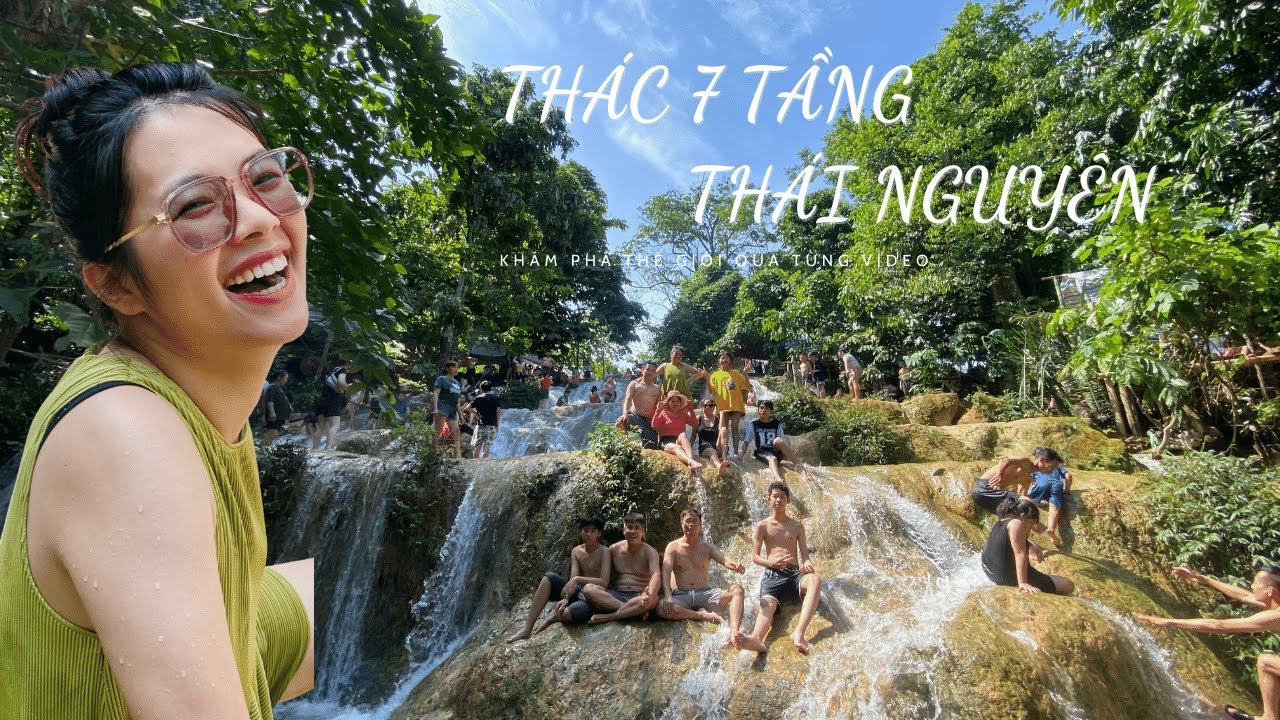Thác 7 Tầng - Thái Nguyên có gì mà cả gia đình vui vậy ??