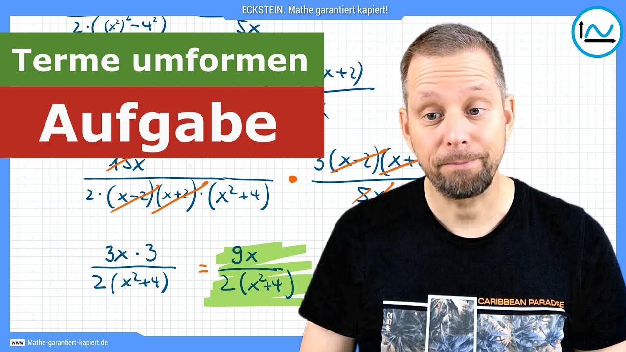 Terme umformen - Eine Aufgabe (mittelschwierig)