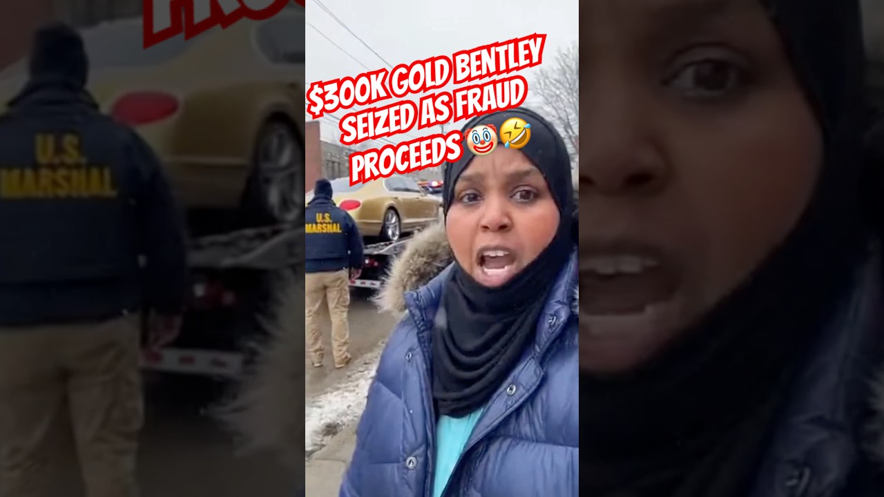 Somali fraud 🤡 daycare owner gets Bentley seized 🤣🤣 