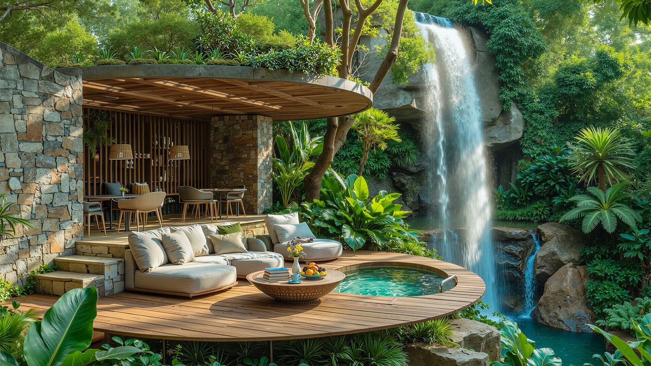 Peaceful Outdoor Coffee Jazz in the Forest 🌿 Relaxing Jazz Music & Nature Ambience for Relaxation