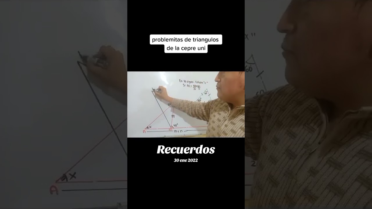 resolviendo un ejercicio de triangulos formando triangulos isósceles y equilátero