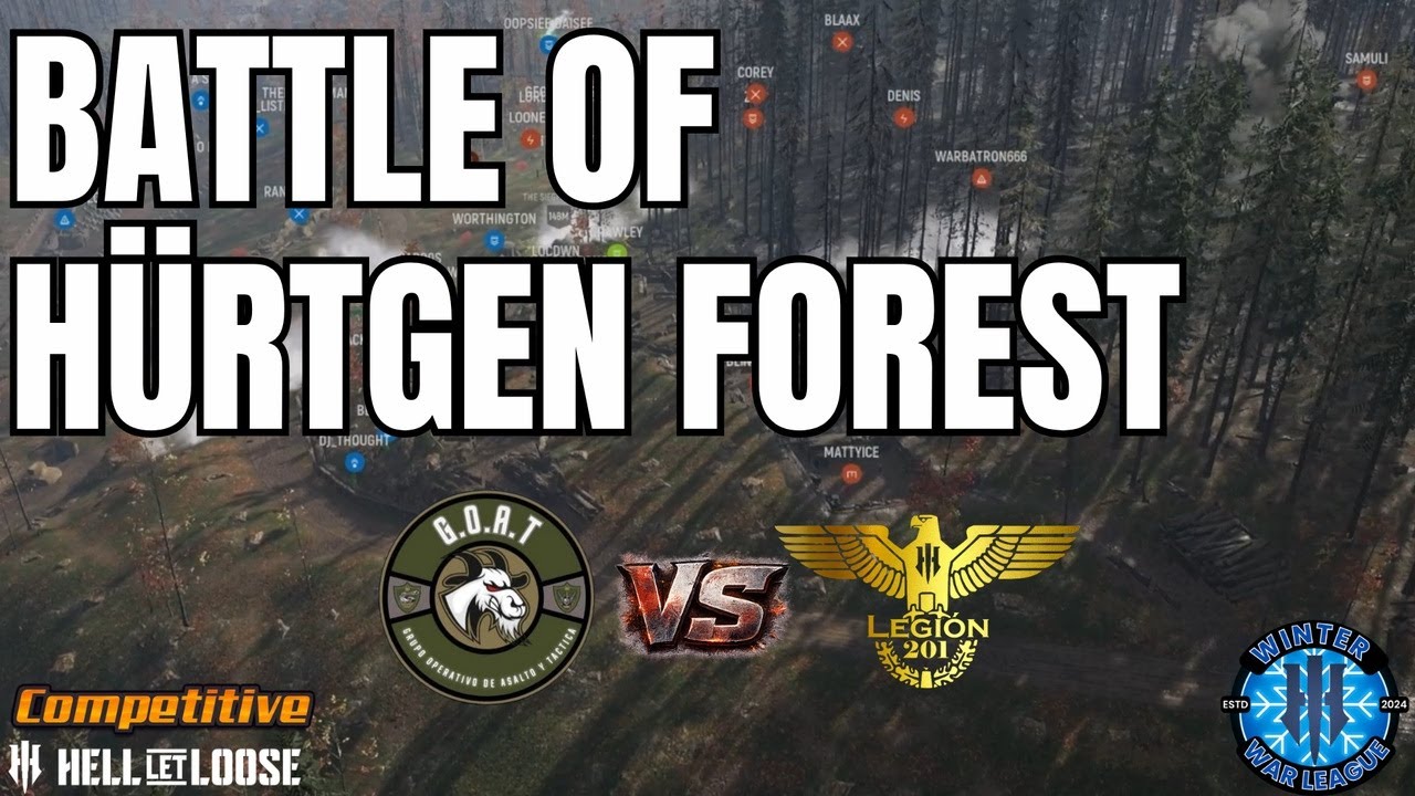 Battle of H&uuml;rtgen Forest Siegfried Line | GOAT vs L201 | WWL | Competitive HLL