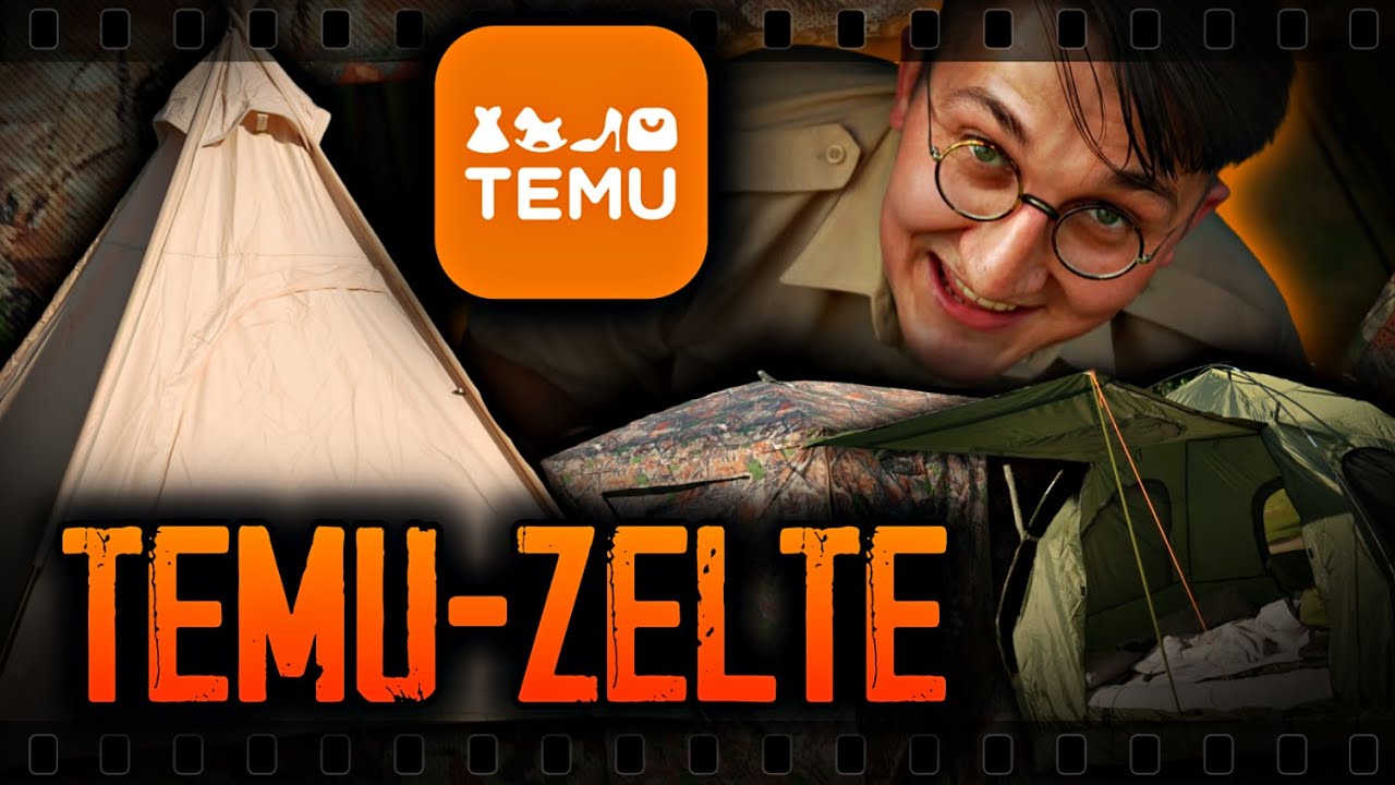 Wir testen Zelte von TEMU - vom billigsten zum teuersten-👌​​Top oder Schrott?👎