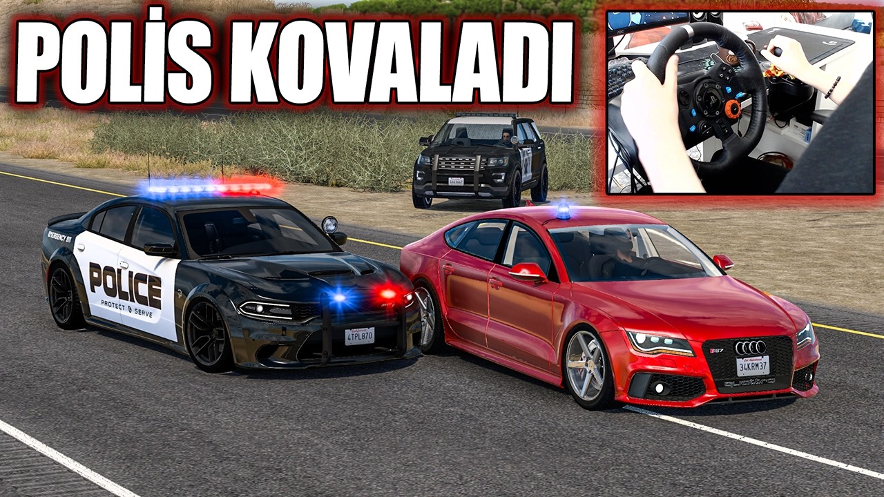 OTOBANDA RADARA YAKALANDIM POLİS KOVALADI !!! @OyunPas0  AUDI RS7 ETS 2 MOD 1.54 [ Logitech G29 ]