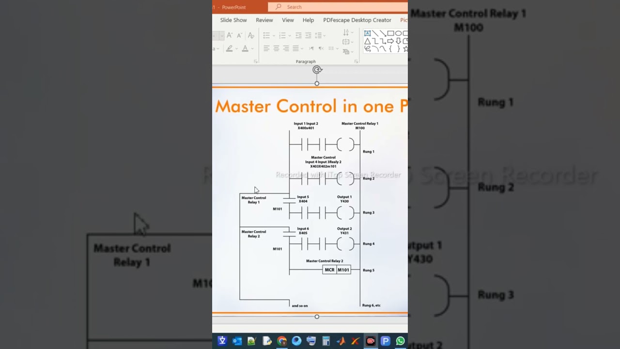 Master RESET Control in PLC Ladder Logic Programming